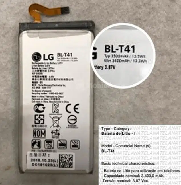 bateria del LG G8 ThinQ