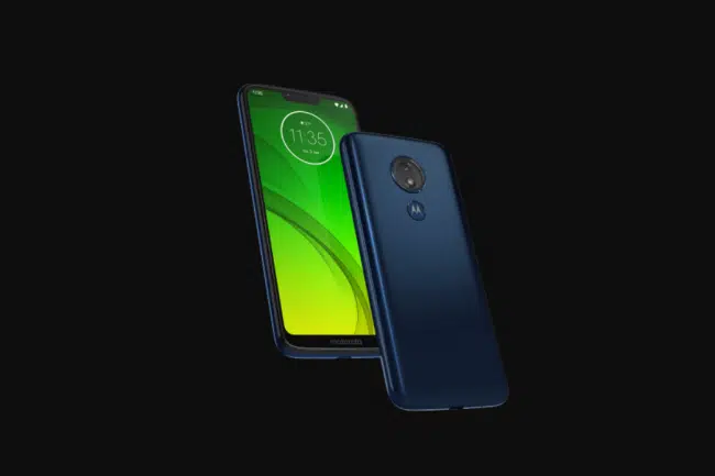 Moto G7 Power fondo negro