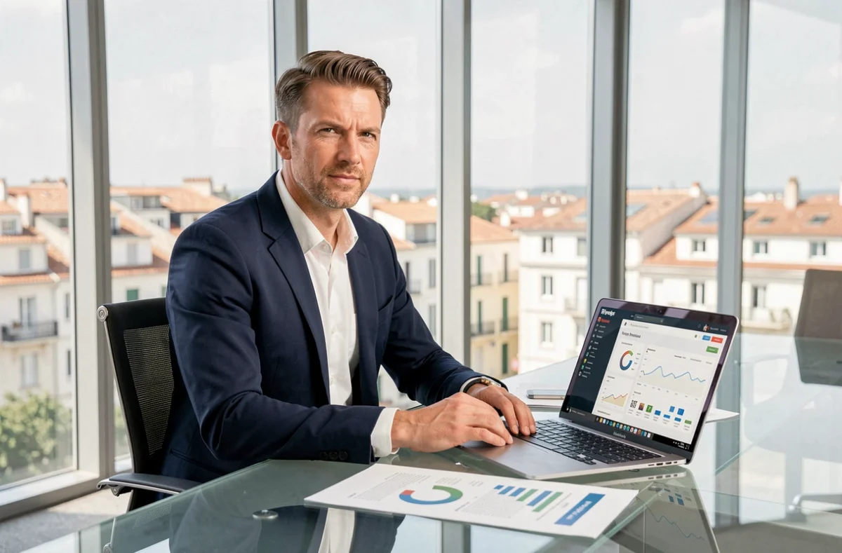 Stratège digital de l'agence Digital Korner analysant les performances d'un site WordPress e-commerce
